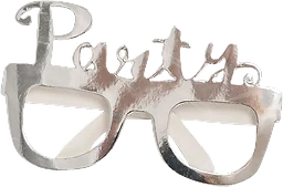 Partyglasögon Silver 8-pack Happy Party