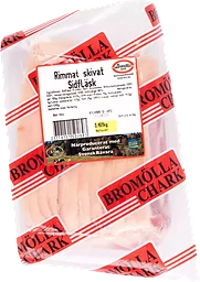 Sidfläsk Rimmat & skivat ca 470g Bromölla Chark