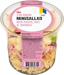 Minisallad med Pasta Ost och Skinka 230g ICA