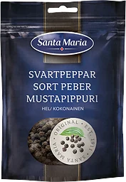 Krydda Svartpeppar Hel påse 70g Santa Maria