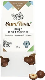 Drage Mjölkchoklad med Hasselnöt 85g Sure Taste