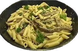 Krämig pasta med lövbiff Eget Kök