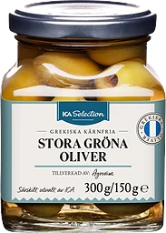 Oliver stora gröna 300g ICA Selection