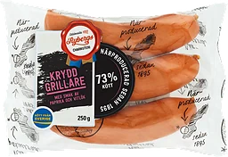 Grillkorv Kryddgrillare 73% Kötthalt 250g Rybergs