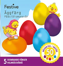 Äggfärg Fem Färger