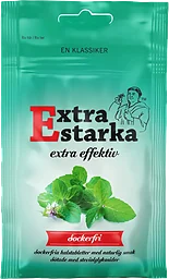 Halstabletter Extra starka Extra effektiv Sockerfri 60g Karamellpojkarna