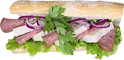 Baguette Brie & Salami ca 240g ICA Maxi Hyllinge