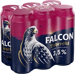 Öl Bärnstenslager Bayerskt 3.5% 50cl 6-pack Falcon