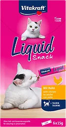 Kattgodis Liquid Snack Taurin 6-p 90g Vitakraft
