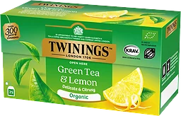 Grönt te Citron Ekologisk 25-p Twinings