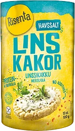 Linskakor Havssalt Glutenfri 100g Risenta