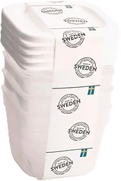 Förvaringsburk 9 cl 4-p Nordiska Plast