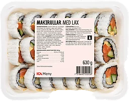 Sushi Makirullar med Lax 630g ICA Meny