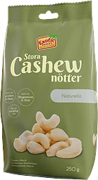 Cashewnötter Naturella Stora 250g Exotic Snacks