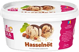 Gräddglass Hasselnöt 500ml SIA Glass