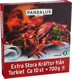 Kräftor Turkiska Extra Stora 700g Pandalus