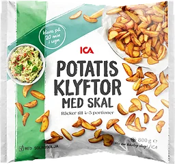 Potatisklyftor med skal Fryst 800g ICA