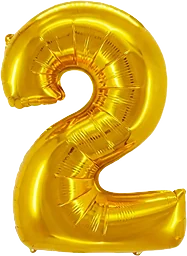Folieb guld 2 100cm Happy Party