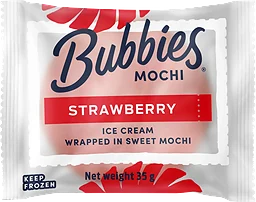 Glass Mochi Jordgubb 35g Bubbies