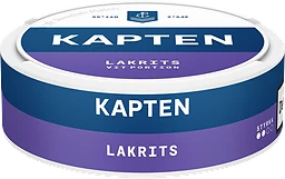 Kapten Vit Lakrits 18g
