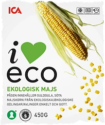 Majs Fryst Ekologisk 450g ICA I love eco