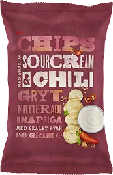 Chips Sourcream & Chili 180g ICA