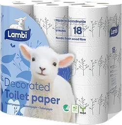 Toalettpapper Dekor 18-p Lambi