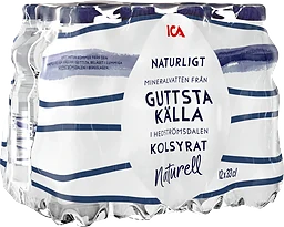 Vatten Kolsyrad Naturell 33cl 12-p ICA