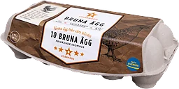 Ägg Bruna Frigående 10-p Stjärnägg