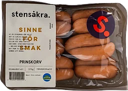 Prinskorv 70% Kötthalt 375g Stensåkra