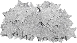 Konfetti Stjärna Silver