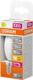 LED Kron Matt E14 250lm(25W) Dimbar Osram