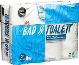 Toalettpapper 24-p Miljömärkt ICA