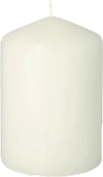 Blockljus vit 10cm 1-p Papstar