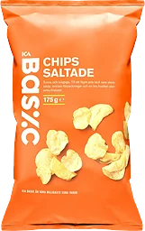 Chips saltade 175g ICA Basic