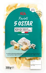 Pasta Ravioli Fem Ostar Färsk 250g ICA