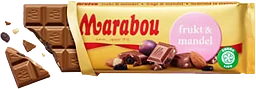 Chokladkaka Frukt & Mandel 100g Marabou