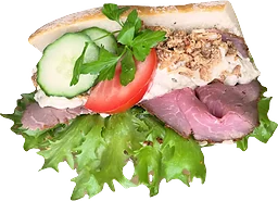Baguette Potatissallad & Rostbiff ca 300g ICA Maxi Hyllinge