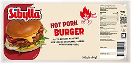 Hamburgare Hot pork 540g Sibylla