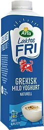 Grekisk Yoghurt Mild Naturell 6% Laktosfri 1000g Arla Ko®