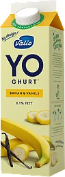 Yoghurt Banan 0,1% 1000g Valio