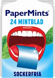 Mintblad Sockerfria 20g Paper Mints