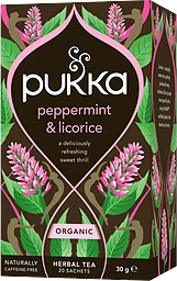Peppermint & licorice te Ekologisk 20-p Pukka