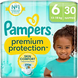 Blöjor Premium Protection Strl 6 13-18kg 30-p Pampers