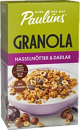 Granola Hasseln&Dadlar 450g Pauluns