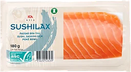 Sushilax Färsk Laxloin 180g Miljömärkt ICA Asia