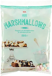 Minimarshmallows Färgade 150g ICA