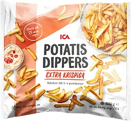 Krispiga potatisdippers 600g ICA