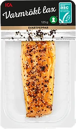 Lax Färsk Varmrökt Peppar 125g Miljömärkt ICA