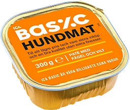 Hundmat Paté fågel & vilt 300g ICA Basic